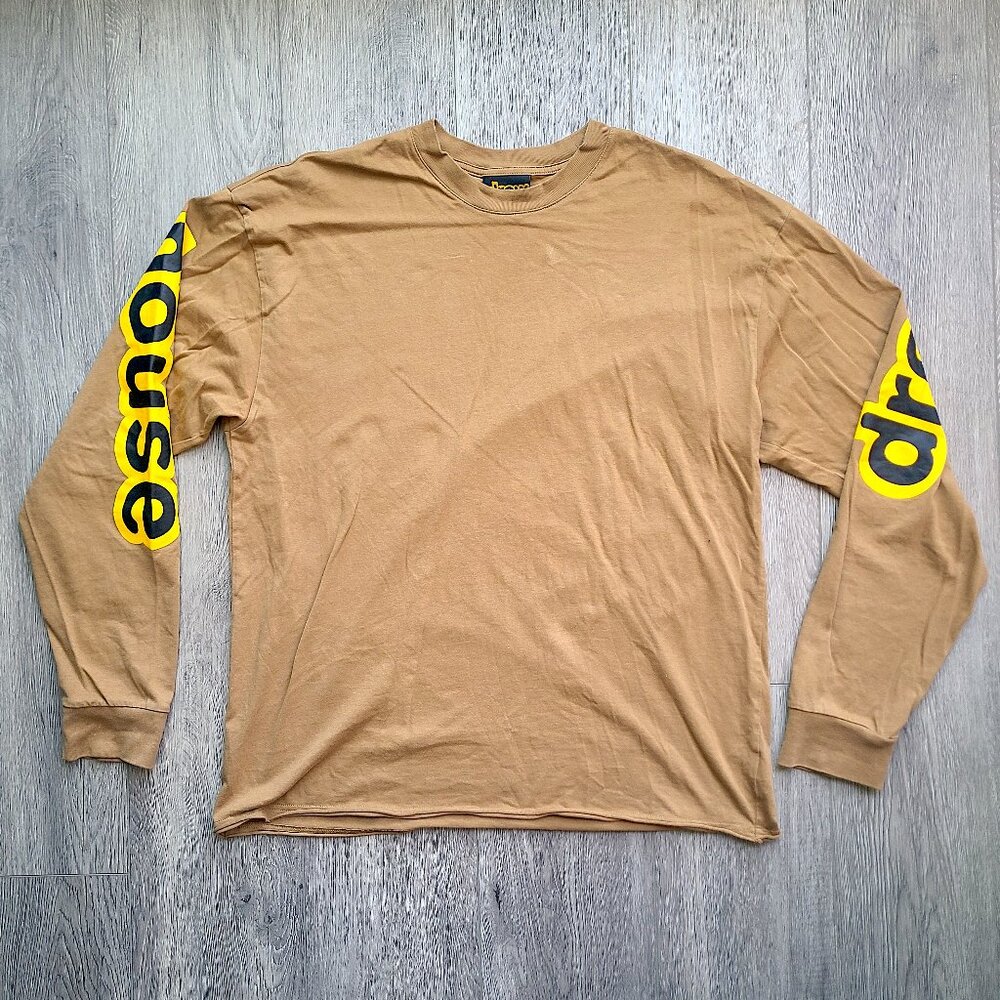 Drew House Brown/Tan Long Sleeve T-shirt, size L